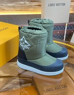 Louis Vuitton Snow Boots Printing Cowhide Rubber