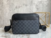 Louis Vuitton Messenger Bags Black Grid Damier Graphite Canvas N40087