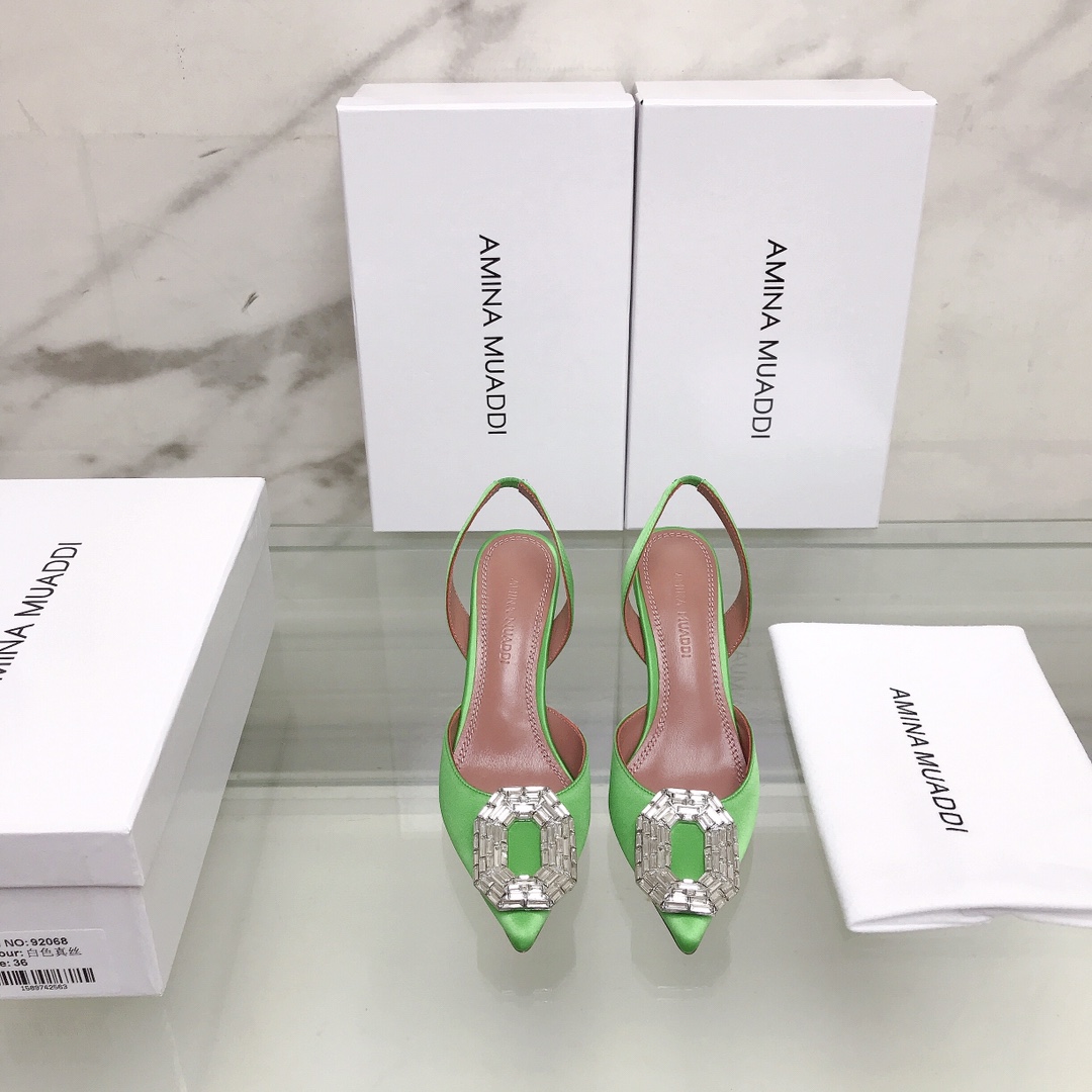 NO:240388,Amina Muaddi Spring and summer new rhinestone buckle sandals, fashionable and versatile, summer essentials, silk fabric, imported lambskin footbed, imported Italian leather sole, injection molding, non-slip heel height 8.5cm size35-39 (34, 40, 41, 42 custom-made, non-return and exchange), high heels, sandals, high heels, sheepskin, real silk, Leather soles19860909Amina Muaddi 春夏新款水钻扣凉鞋,时尚百搭 夏日必备款 真丝面料,进口小羊皮垫脚,意大利进口真皮大底 带注塑防滑 跟高8.5cm size35-39（34 、40、41、42订制不退换）,高跟鞋,sandals,high heels,sheepskin,real silk,Leather soles,Women's Shoes