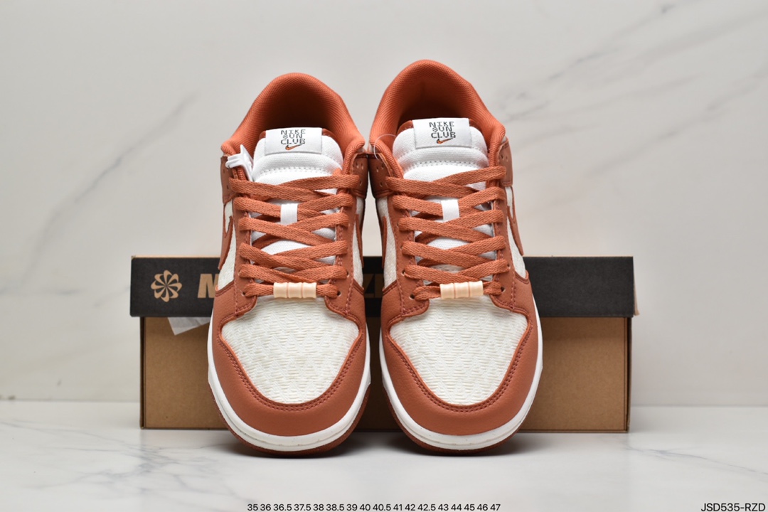 200 Nike Dunk Low SE "Sun Club" 白橘色 SB低帮运动休闲板鞋 DR5475-100