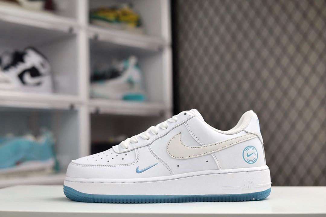 H0 NK Air Force 1 Low 白蓝 原装级别 原楦头原纸板 打造纯正空军版型专注外贸渠道 全掌内置蜂窝气垫 原盒配件 原厂中底钢印、拉帮完美