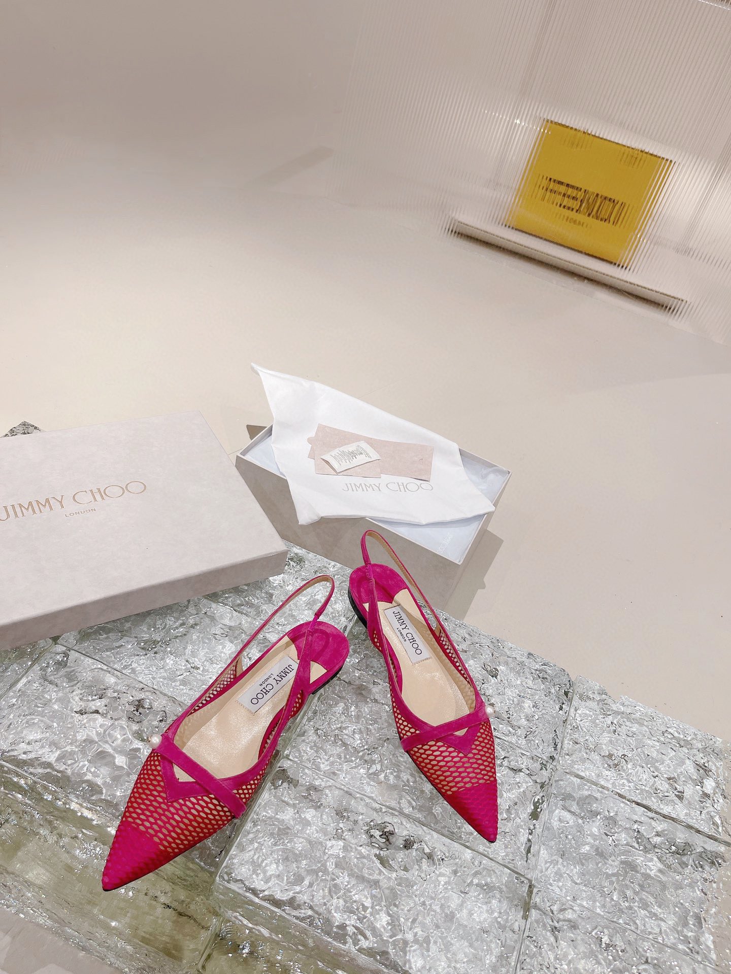 JIMMY CHOO ハイヒール サンダル ストラップサンダル ポインテッドトゥ パンプス クリスタルストラップ+輸入シープスキン フルグレインクリスタルシープスキン