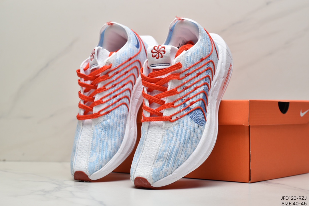 170 全新耐克Nike Zoom Pegasus 38"White/Grey/Blue/Green"38代超级飞马涡轮增压马拉松慢跑鞋 DM3413