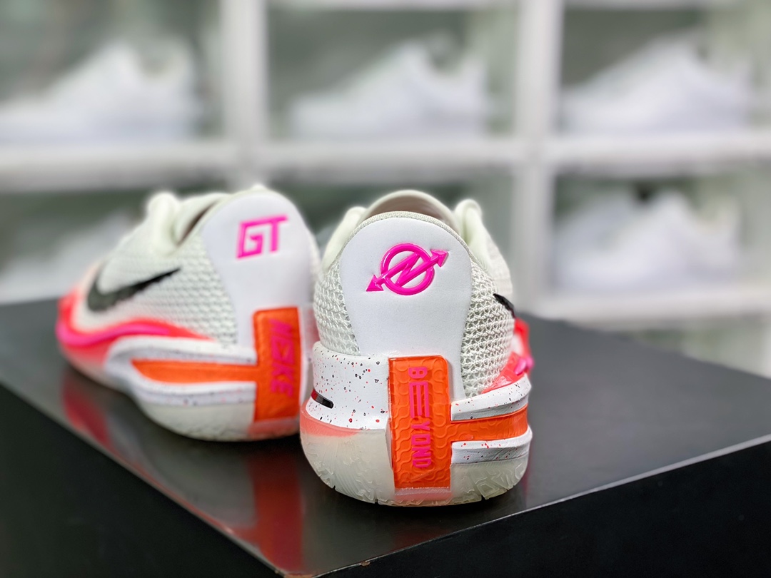 350 耐克 Air Zoom GT Cut EP”White Crimson”超跑级低帮休闲运动篮球鞋“白黑荧光红粉”CZ0176-106