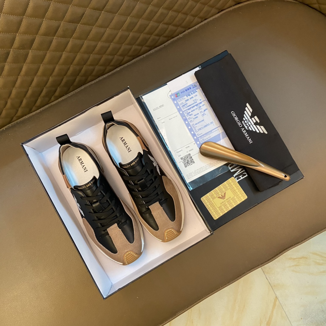 I5 Armani 阿玛尼  原版专柜潮鞋 鞋面意大利进口特殊材质原版牛皮 羊皮内里 潮男年轻人必备,欧美时尚风格,无论走到那你都是亮点.1:1复刻 运动风,原单 Armani 阿玛尼 印图 懒人套脚必备 原版运动底 精品打造 适合司机驾车出行 款式简单而不失奢华,百搭,让你走到那都是亮点,男鞋码数：38-44 45定做 白色 黑色 选 长期供实体店