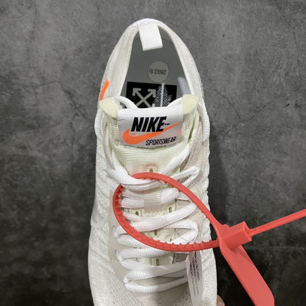 图片[8]-Off-White x Vapormax Flyknit 2.0 二代全掌大气垫飞织低帮百搭休闲运动慢跑鞋AA3831-100 目前市场相对比较好的版本 区别错版 采用德产斯托尔针织横机生产原档案针织鞋面 侧面\”鱼骨线\”清晰立体 大底为市面最为正确小P氮气全掌气垫 尺码：36-45-选品中心