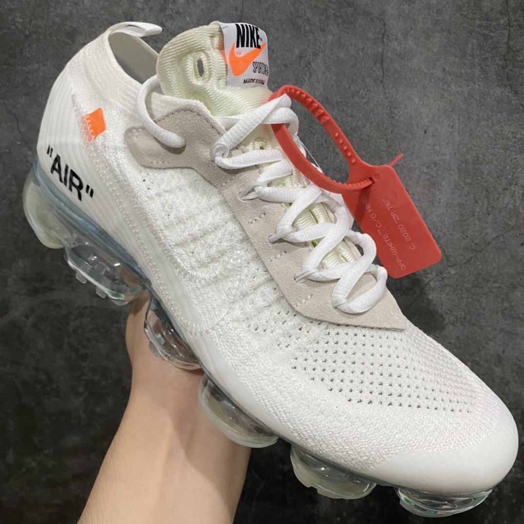 图片[3]-Off-White x Vapormax Flyknit 2.0 二代全掌大气垫飞织低帮百搭休闲运动慢跑鞋AA3831-100 目前市场相对比较好的版本 区别错版 采用德产斯托尔针织横机生产原档案针织鞋面 侧面\”鱼骨线\”清晰立体 大底为市面最为正确小P氮气全掌气垫 尺码：36-45-选品中心