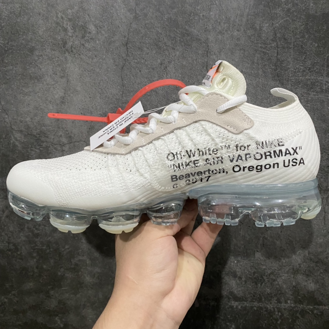 图片[2]-Off-White x Vapormax Flyknit 2.0 二代全掌大气垫飞织低帮百搭休闲运动慢跑鞋AA3831-100 目前市场相对比较好的版本 区别错版 采用德产斯托尔针织横机生产原档案针织鞋面 侧面\”鱼骨线\”清晰立体 大底为市面最为正确小P氮气全掌气垫 尺码：36-45-选品中心