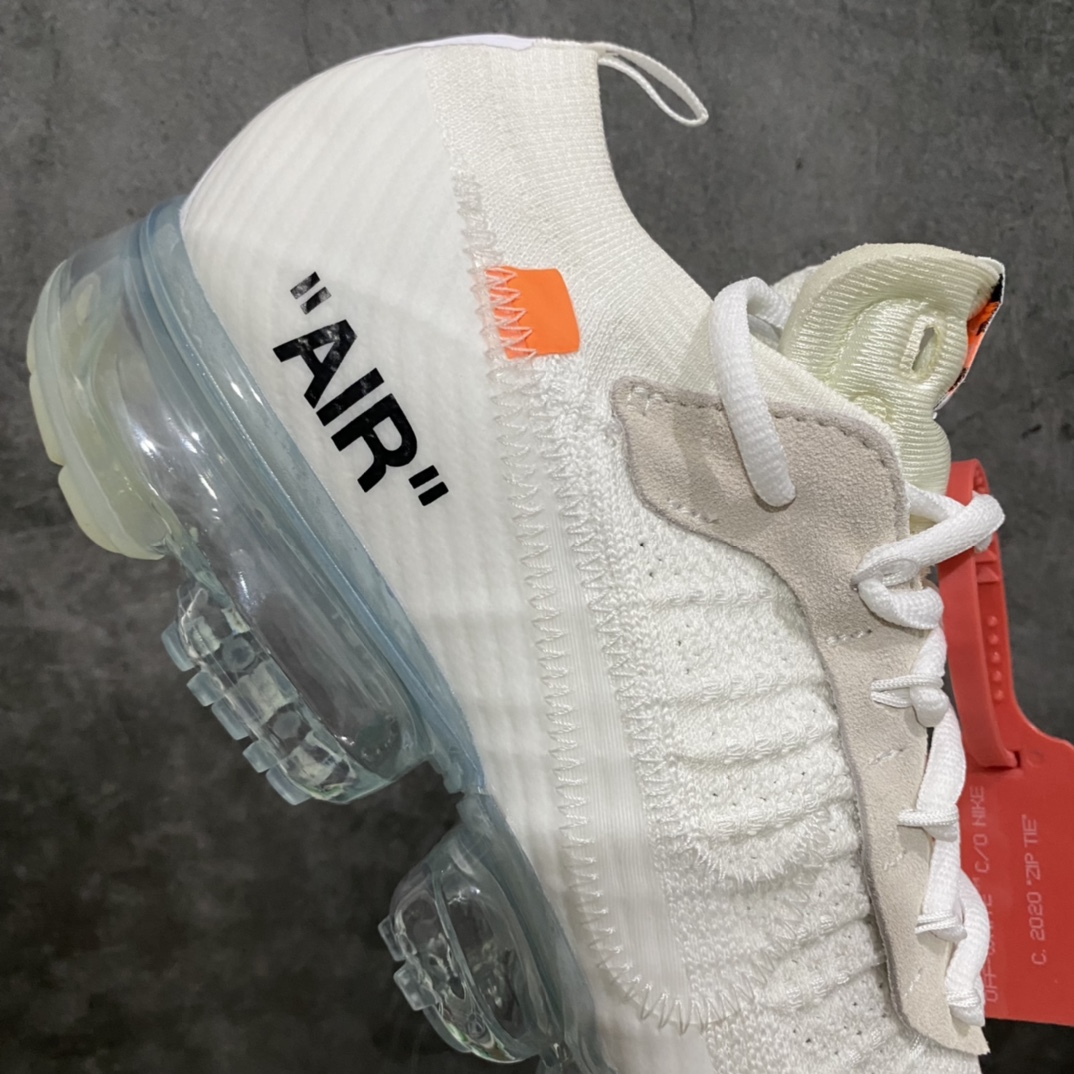 图片[7]-Off-White x Vapormax Flyknit 2.0 二代全掌大气垫飞织低帮百搭休闲运动慢跑鞋AA3831-100 目前市场相对比较好的版本 区别错版 采用德产斯托尔针织横机生产原档案针织鞋面 侧面\”鱼骨线\”清晰立体 大底为市面最为正确小P氮气全掌气垫 尺码：36-45-选品中心