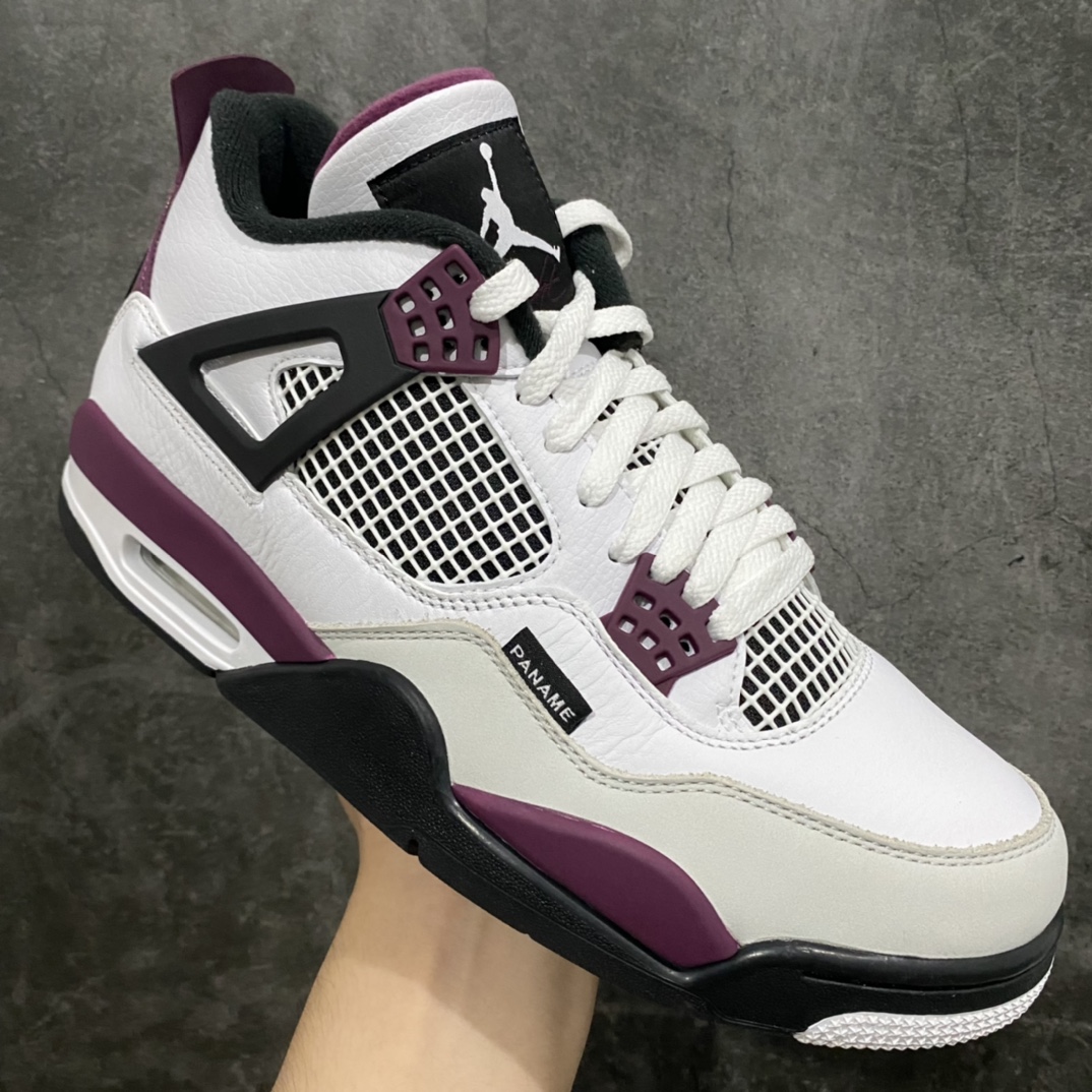 图片[3]-新DT版本Air Jordan AJ4 Retro PSG 大巴黎白紫 CZ5624-100 终端优势放货 合作私聊 耗时多个月巨作 重金购买原楦原纸板 确保原汁原味 完美呈现四代版型 原厂织唛标 市面唯一采用原装皮料 正确网格工艺 全方位一致匹配官方细节 尺码：40 40.5 41 42 42.5 43 44 44.5 45 46 47.5-选品中心