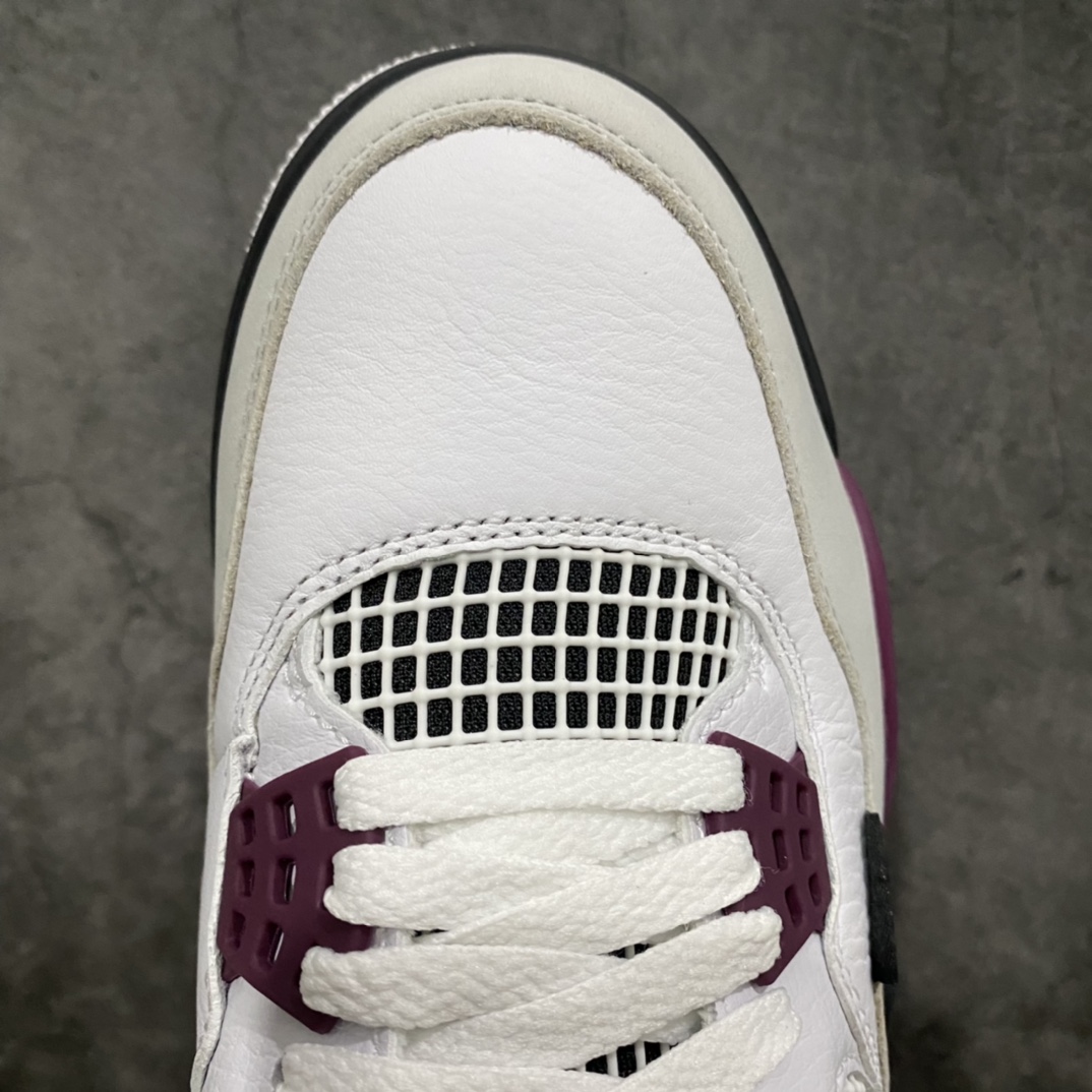 图片[5]-新DT版本Air Jordan AJ4 Retro PSG 大巴黎白紫 CZ5624-100 终端优势放货 合作私聊 耗时多个月巨作 重金购买原楦原纸板 确保原汁原味 完美呈现四代版型 原厂织唛标 市面唯一采用原装皮料 正确网格工艺 全方位一致匹配官方细节 尺码：40 40.5 41 42 42.5 43 44 44.5 45 46 47.5-选品中心