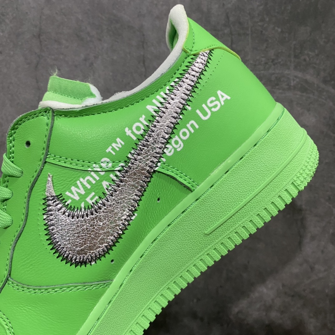 图片[8]-PK版本Off-White x Nike Air Force 1 Low＂Green＂经典潮流休闲板鞋 货号：DX1419-300 绿色艺术馆联名 正确鞋盒版 区别市场抽屉盒 原厂皮料 正确细节鞋型 欢迎对比 尺码：36 36.5 37 38 38.5 39 40 40.5 41 42 42.5 43 44 44.5 45 46 47.5-选品中心