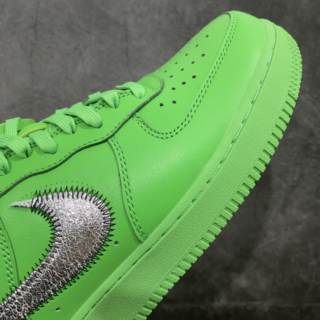 图片[6]-PK版本Off-White x Nike Air Force 1 Low＂Green＂经典潮流休闲板鞋 货号：DX1419-300 绿色艺术馆联名 正确鞋盒版 区别市场抽屉盒 原厂皮料 正确细节鞋型 欢迎对比 尺码：36 36.5 37 38 38.5 39 40 40.5 41 42 42.5 43 44 44.5 45 46 47.5-选品中心