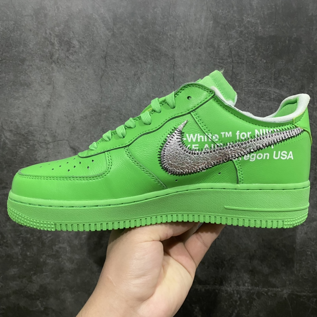 图片[2]-PK版本Off-White x Nike Air Force 1 Low＂Green＂经典潮流休闲板鞋 货号：DX1419-300 绿色艺术馆联名 正确鞋盒版 区别市场抽屉盒 原厂皮料 正确细节鞋型 欢迎对比 尺码：36 36.5 37 38 38.5 39 40 40.5 41 42 42.5 43 44 44.5 45 46 47.5-选品中心
