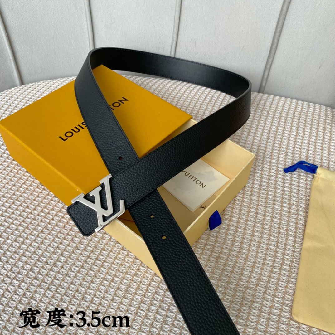 Louis Vuitton AAAA
 Belts Men Calfskin Cowhide Fall Collection