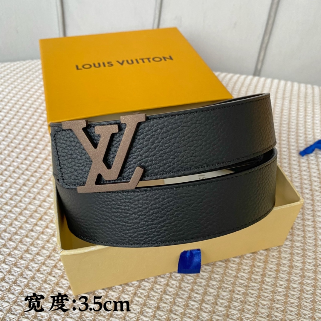 Louis Vuitton Belts Men Calfskin Cowhide Fall Collection