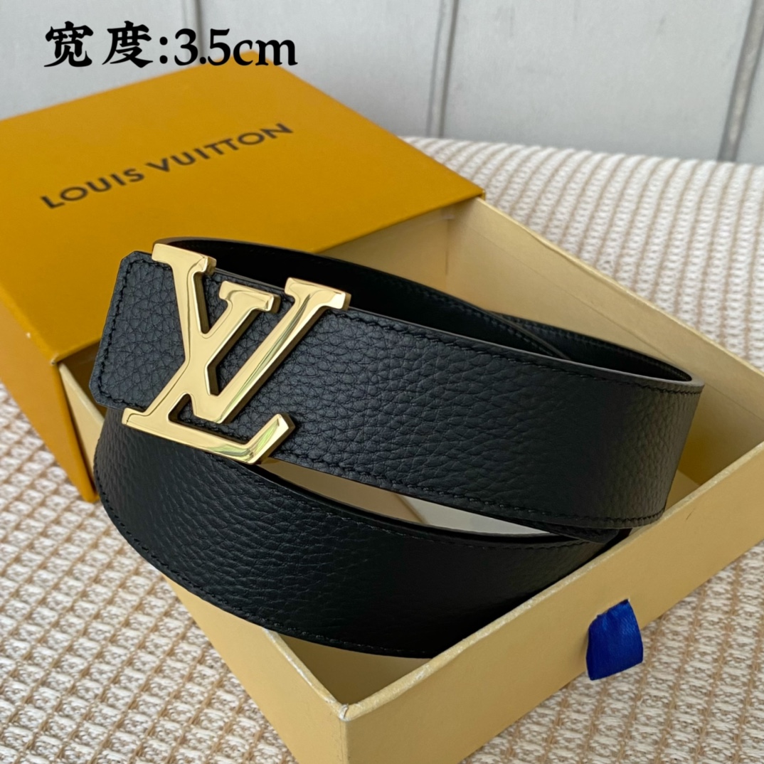 Louis Vuitton Belts Men Calfskin Cowhide Fall Collection