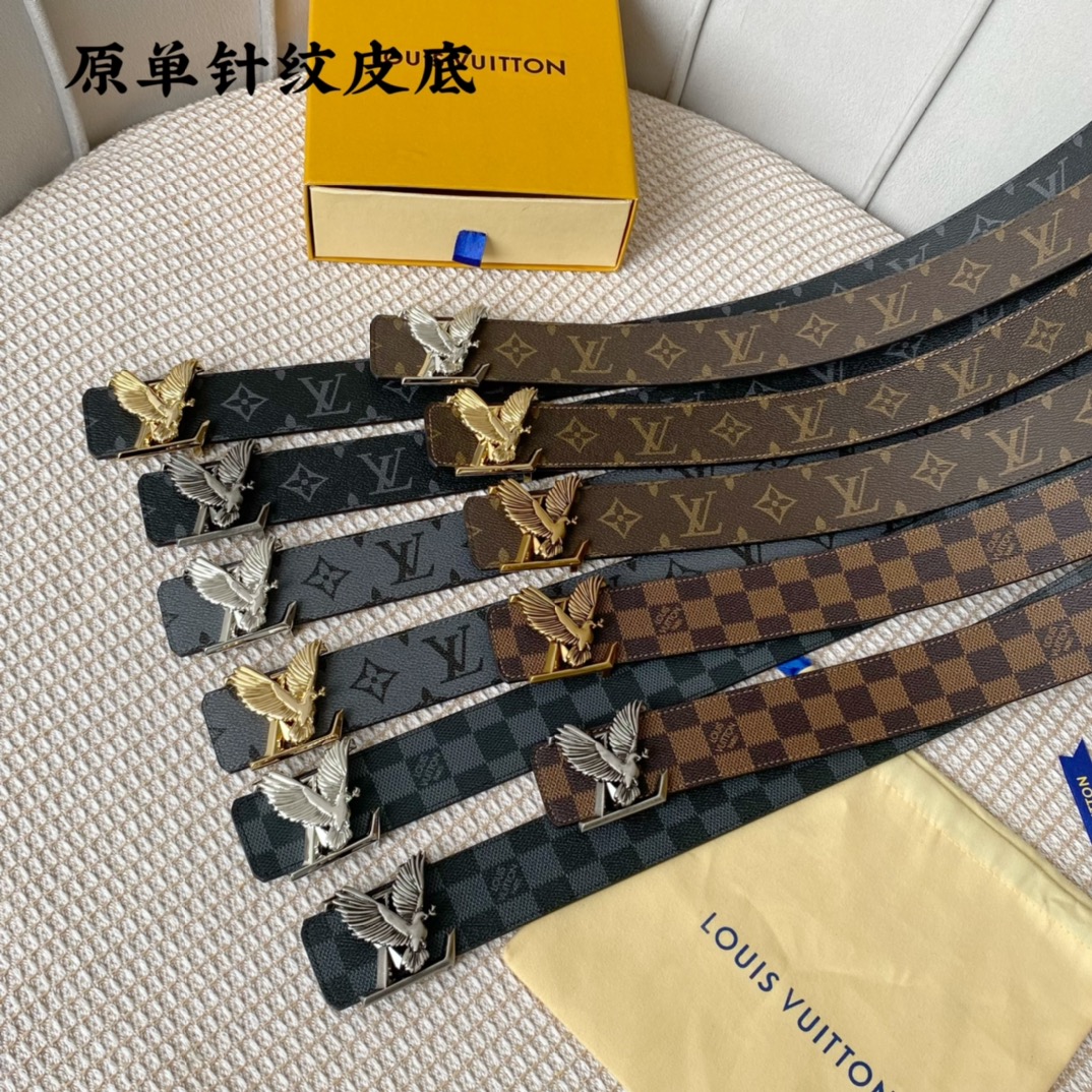 Buy 1:1
 Louis Vuitton Belts Calfskin Canvas Cowhide