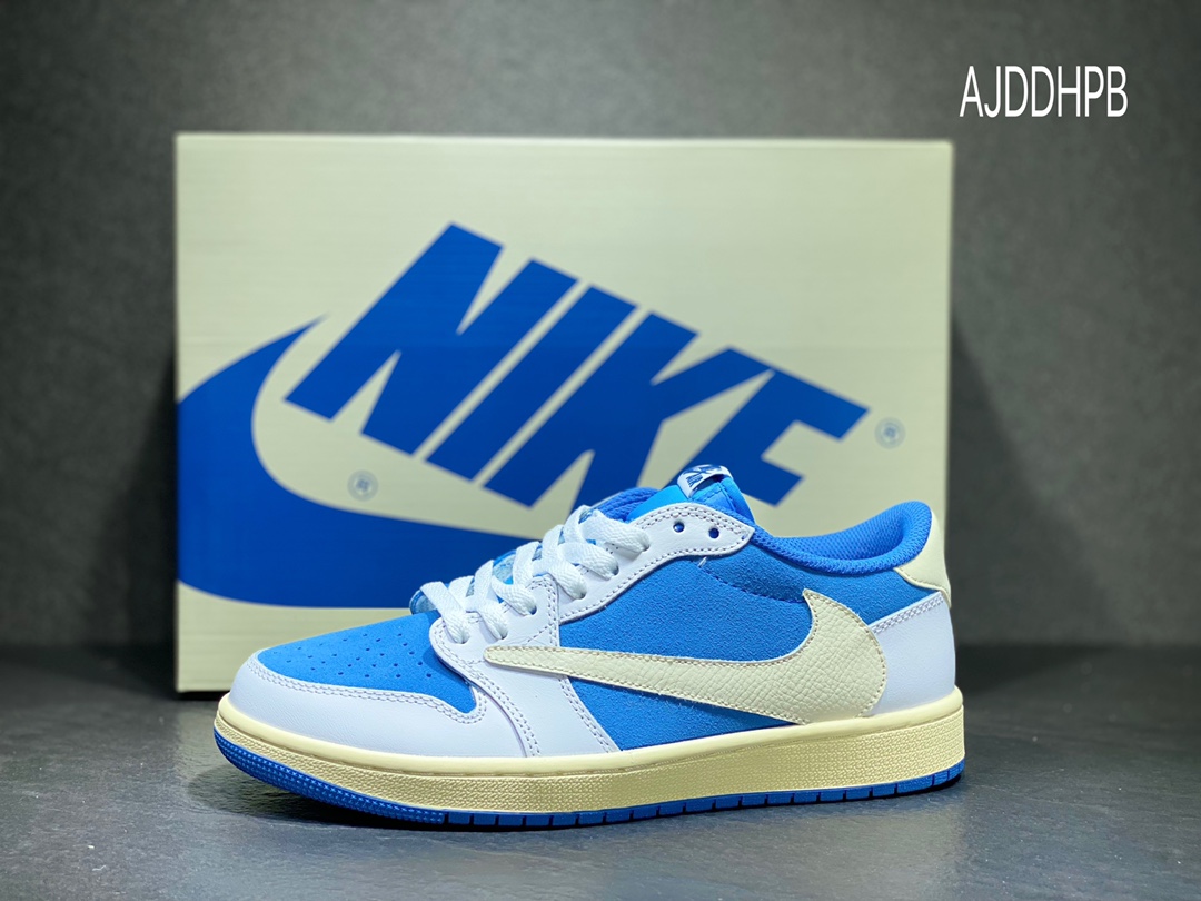 200 Air Jordan 1 Low 白蓝倒钩 定制配色 CQ4277-212