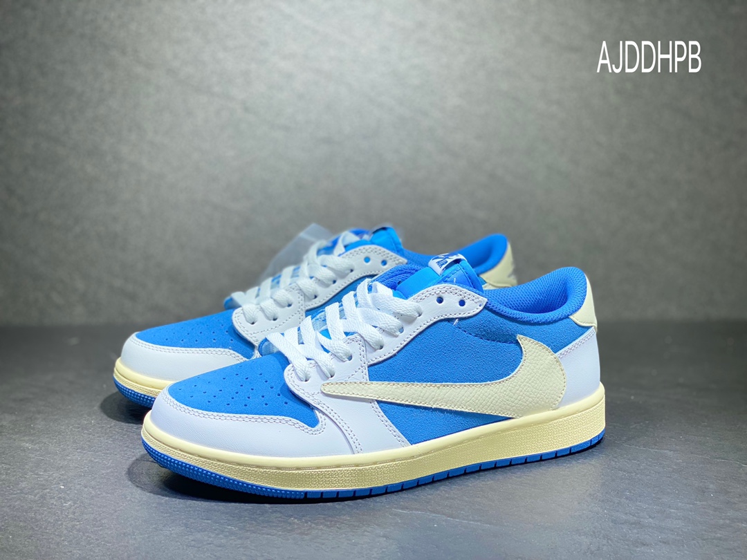 200 Air Jordan 1 Low 白蓝倒钩 定制配色 CQ4277-212