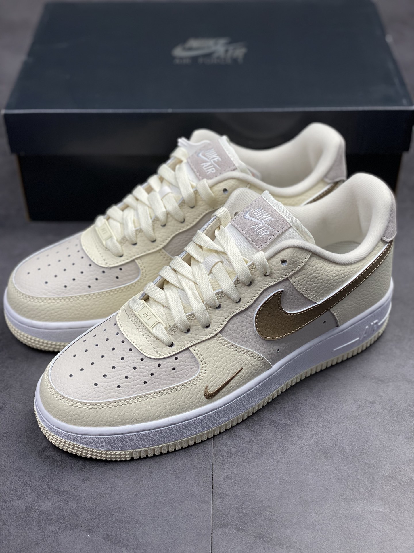 Nike Air Force 1 Low 07 Milk Tea Brown Small Hook FB8483