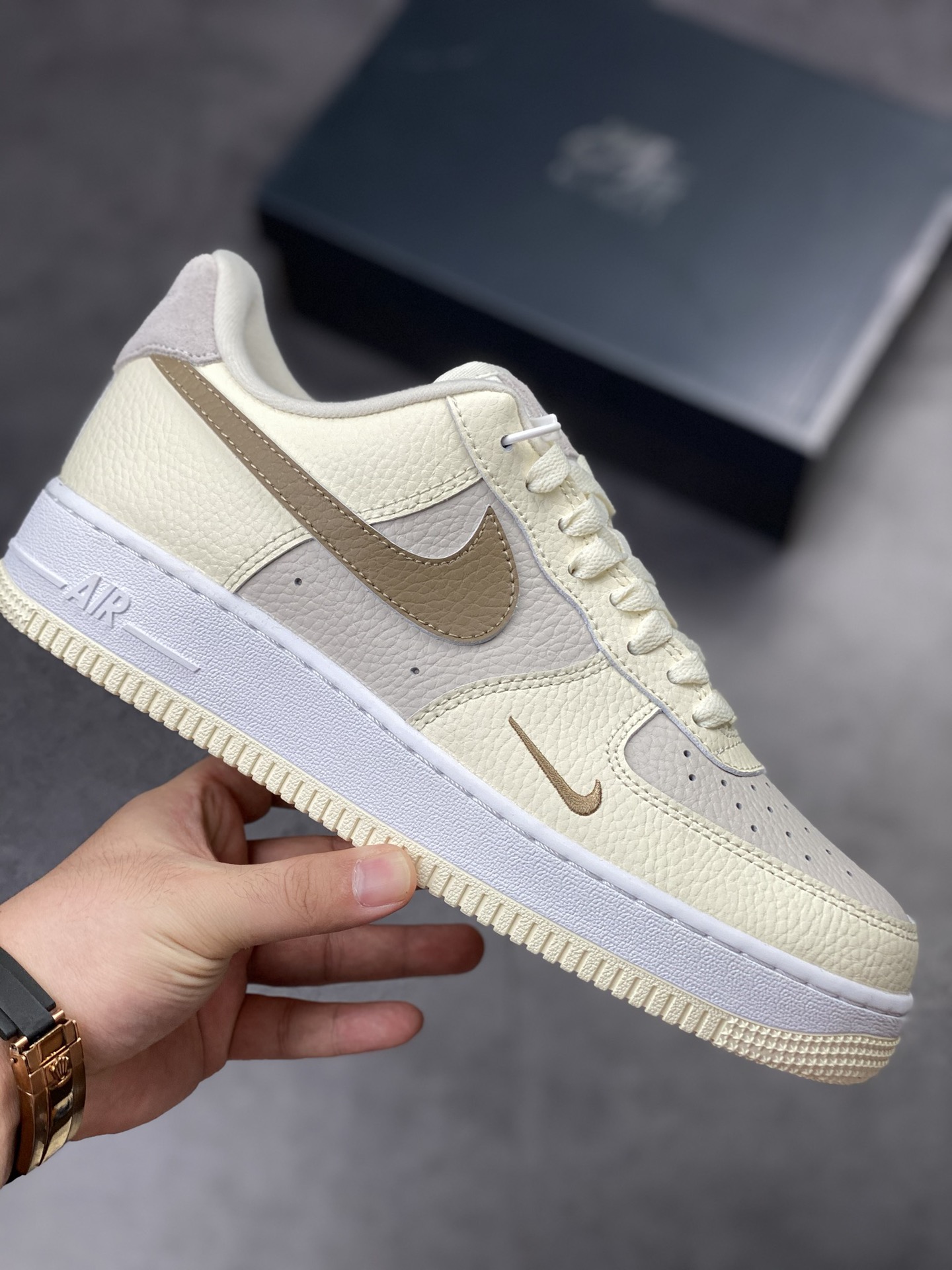 Nike Air Force 1 Low 07 Milk Tea Brown Small Hook FB8483