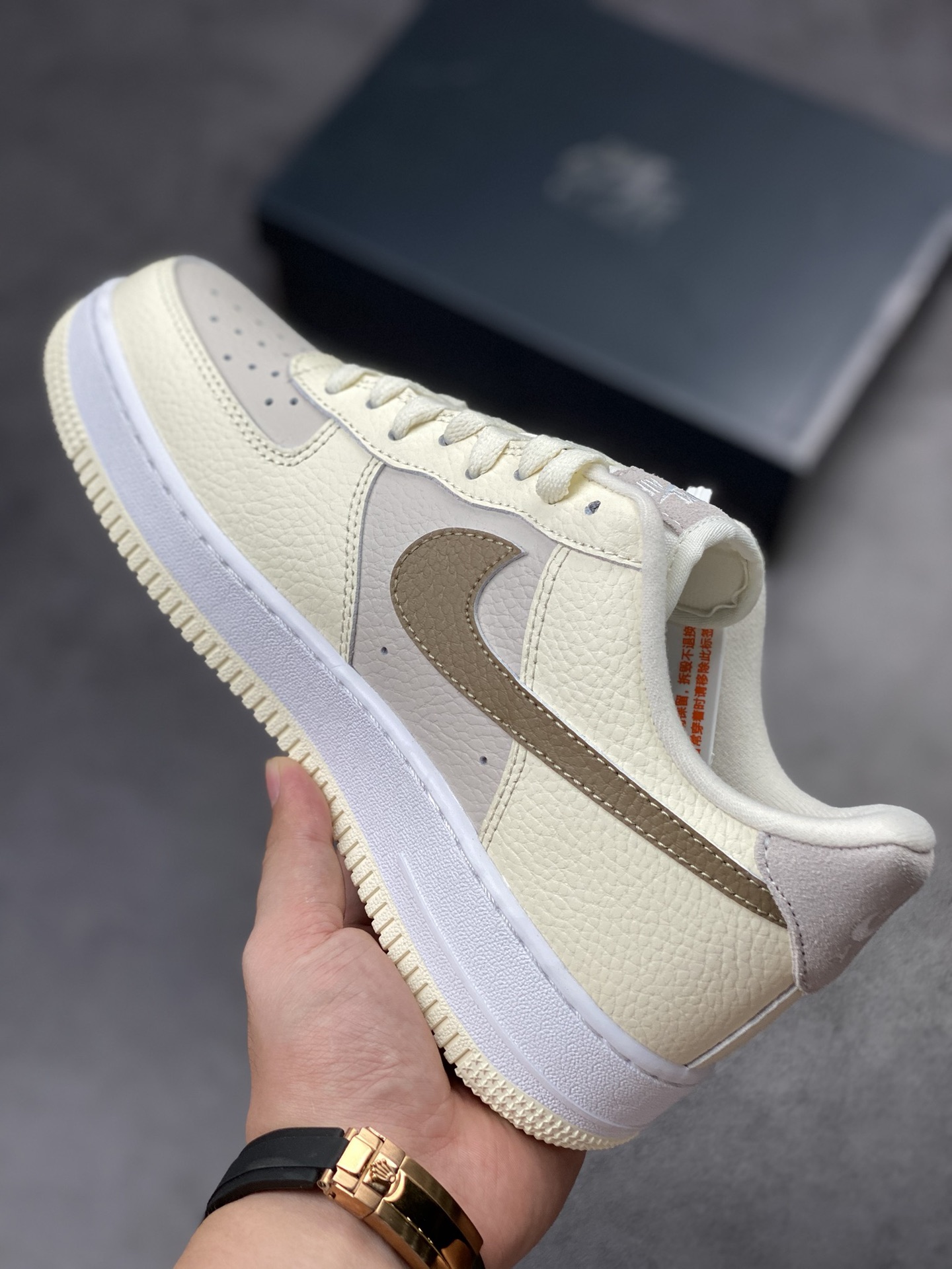 Nike Air Force 1 Low 07 Milk Tea Brown Small Hook FB8483