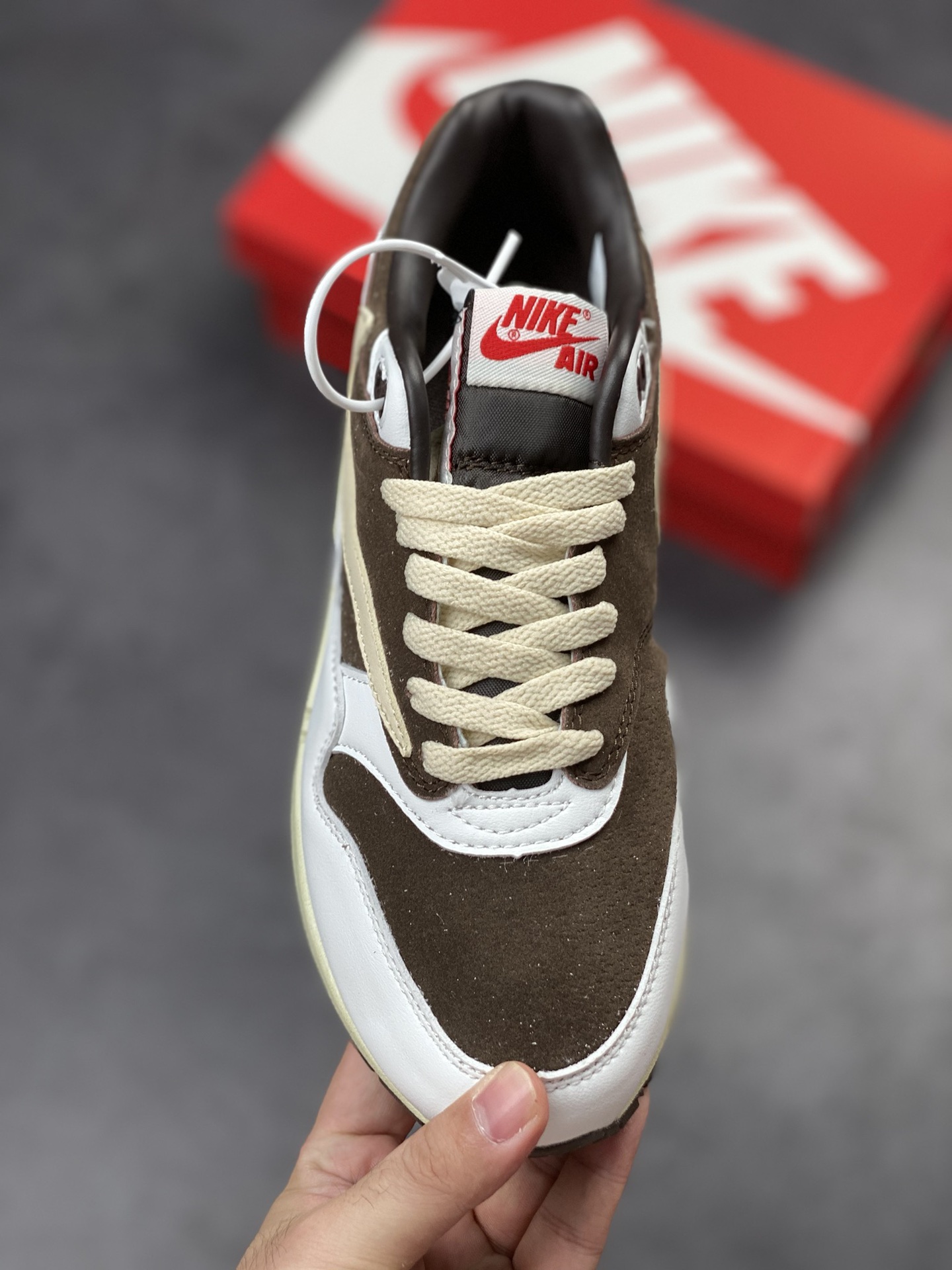 190 Nike Air Max 1 倒钩反转摩卡 复古休闲跑步鞋DM7866-162