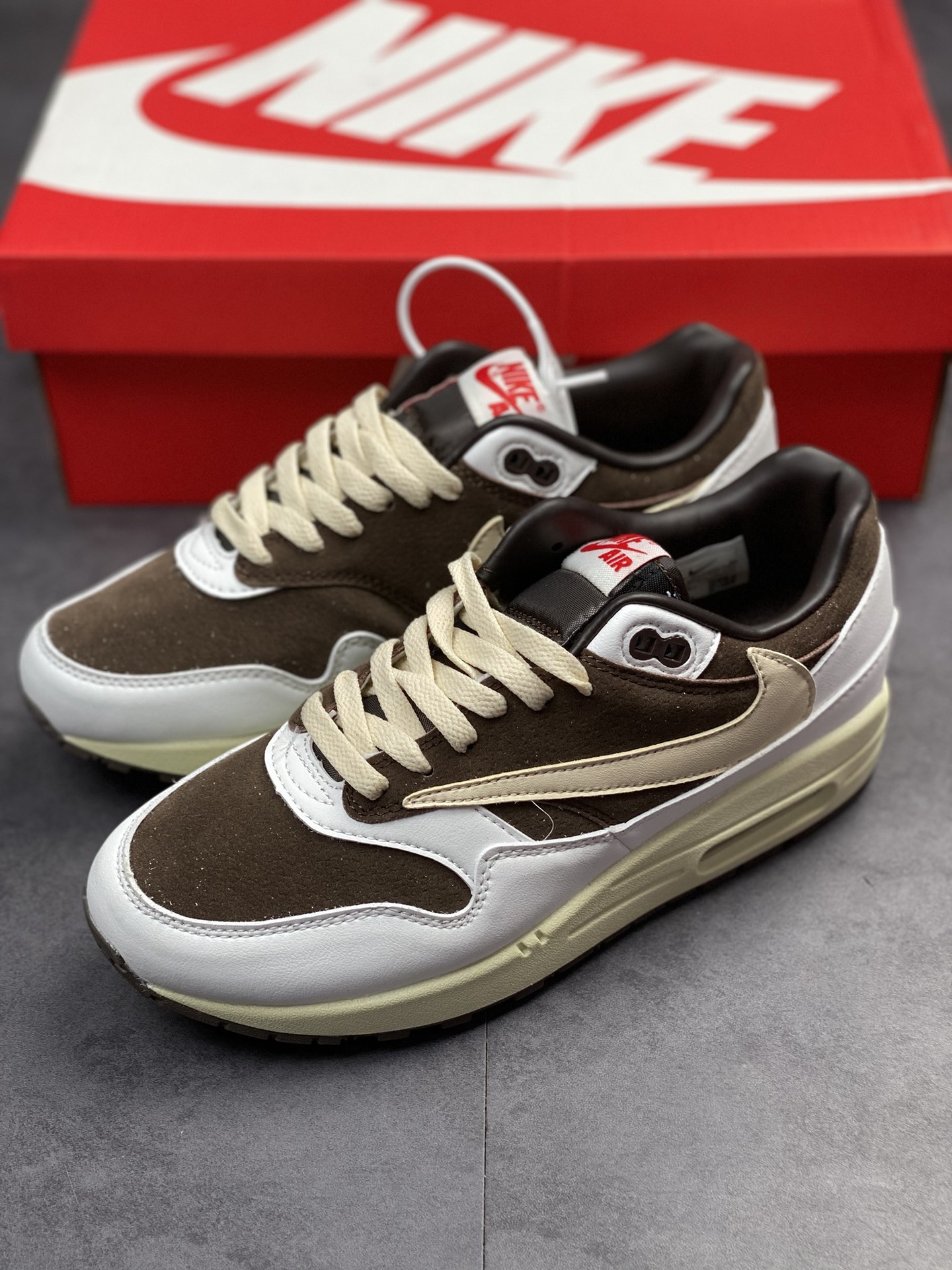 190 Nike Air Max 1 倒钩反转摩卡 复古休闲跑步鞋DM7866-162