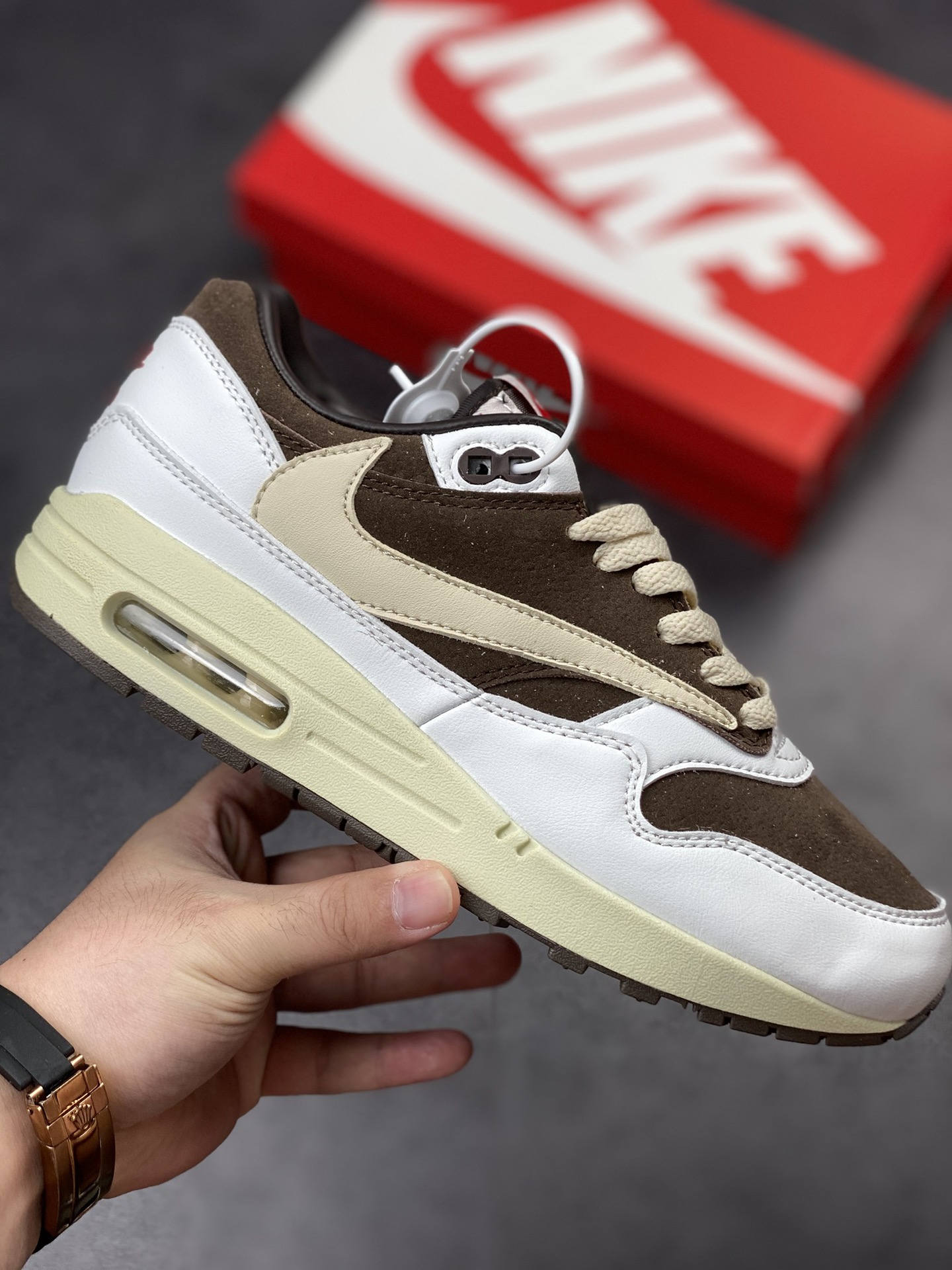 190 Nike Air Max 1 倒钩反转摩卡 复古休闲跑步鞋DM7866-162