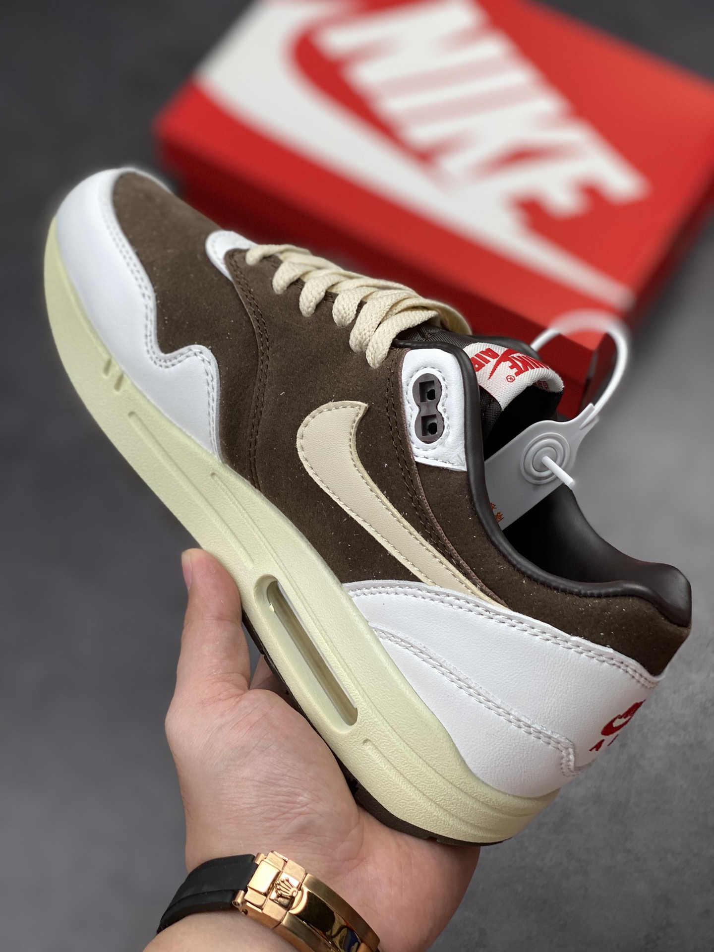 190 Nike Air Max 1 倒钩反转摩卡 复古休闲跑步鞋DM7866-162