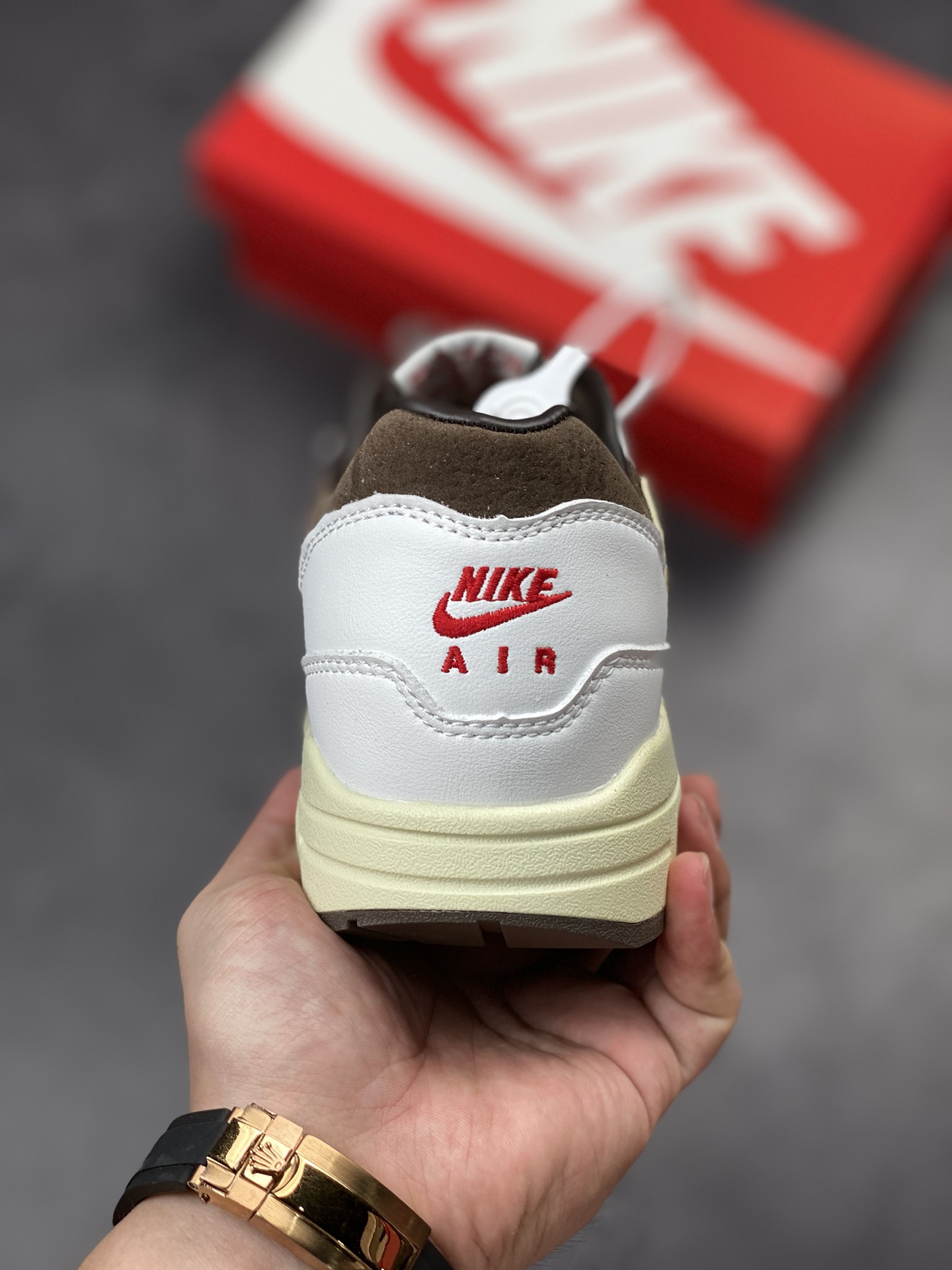 190 Nike Air Max 1 倒钩反转摩卡 复古休闲跑步鞋DM7866-162