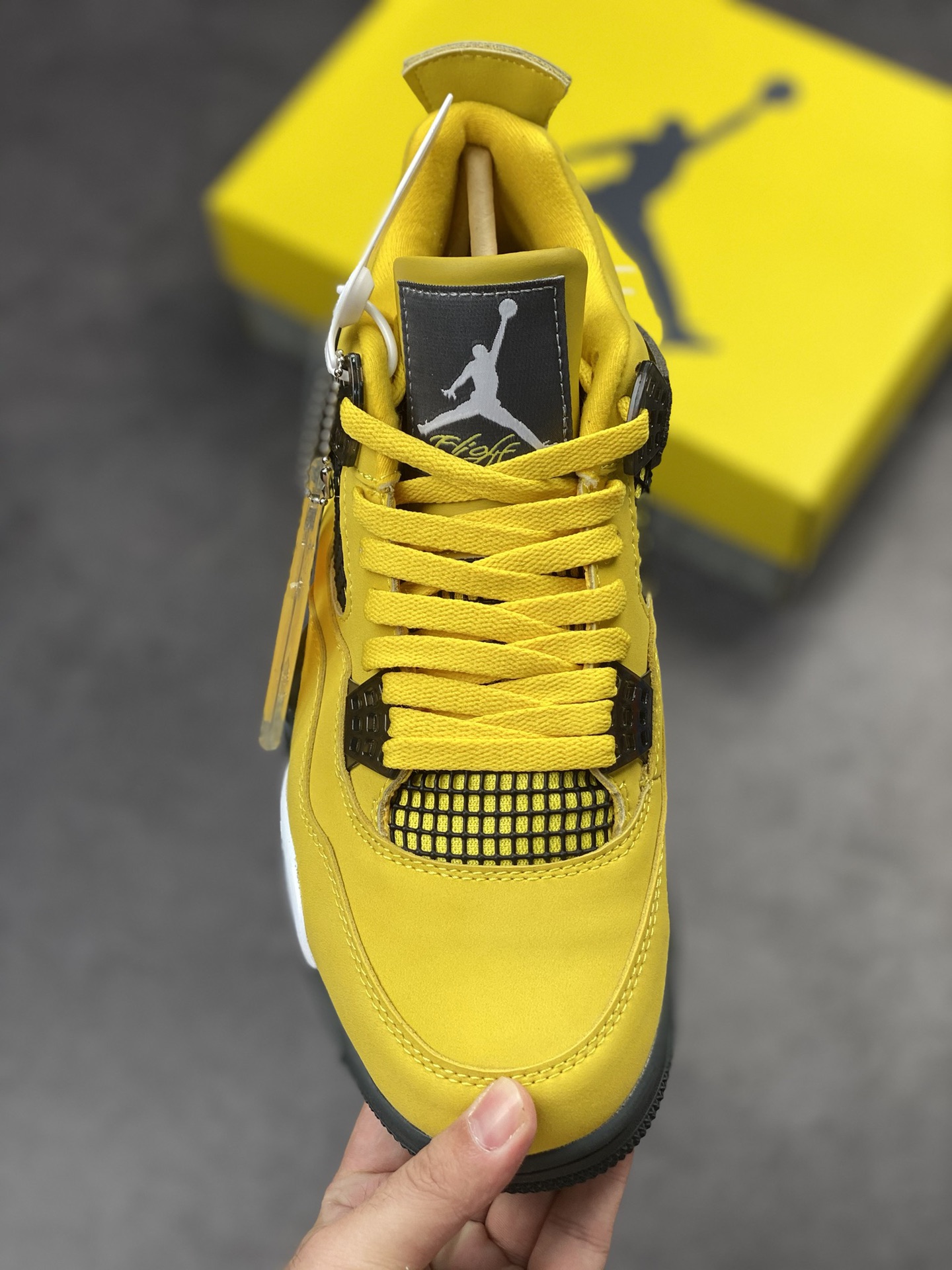 240 Air Jordan 4 Retro 电母 黄色闪电 314254-702