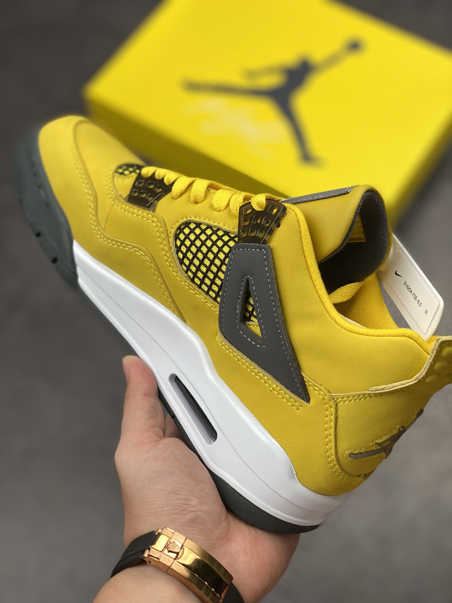 240 Air Jordan 4 Retro 电母 黄色闪电 314254-702