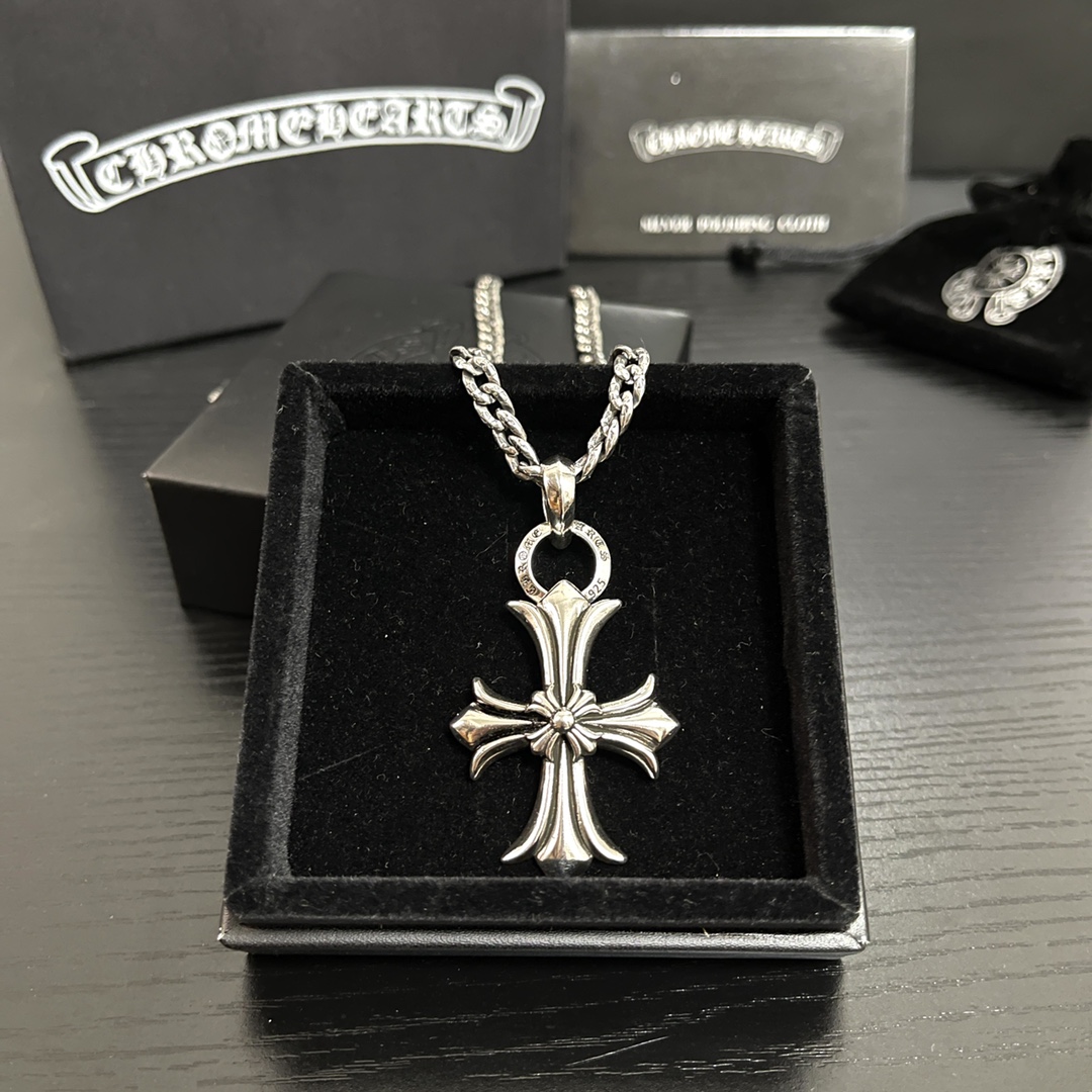 NO:106251,New counter model, no explosion, factory direct sales price, original one-to-one reproduction, Croxin retro necklace, jewelry boutique, chrome hearts, necklace19860909专柜新款 不爆不发 厂家直销价 原版一比一复刻 克罗心复古项链,饰品精品,chrome hearts,necklace,Jewelry