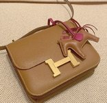 Replcia Cheap From China
 Hermes Constance AAA
 Crossbody & Shoulder Bags Brown Coffee Color Gold Hardware Epsom Mini