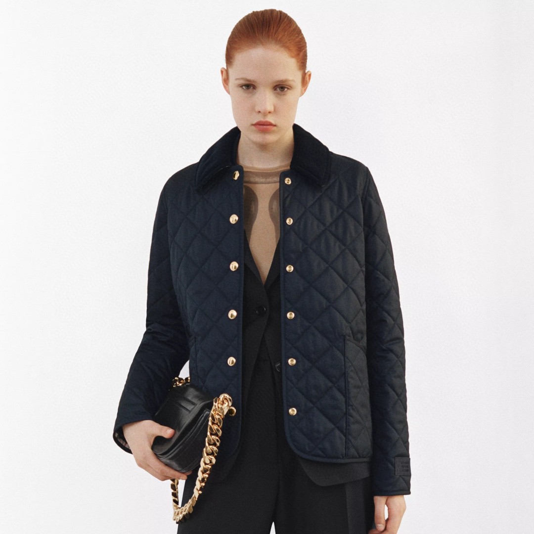 Elegant Quilted Short Coat , Classic Design, Fashionable and Versatile Style 1 a1663820004045 8708