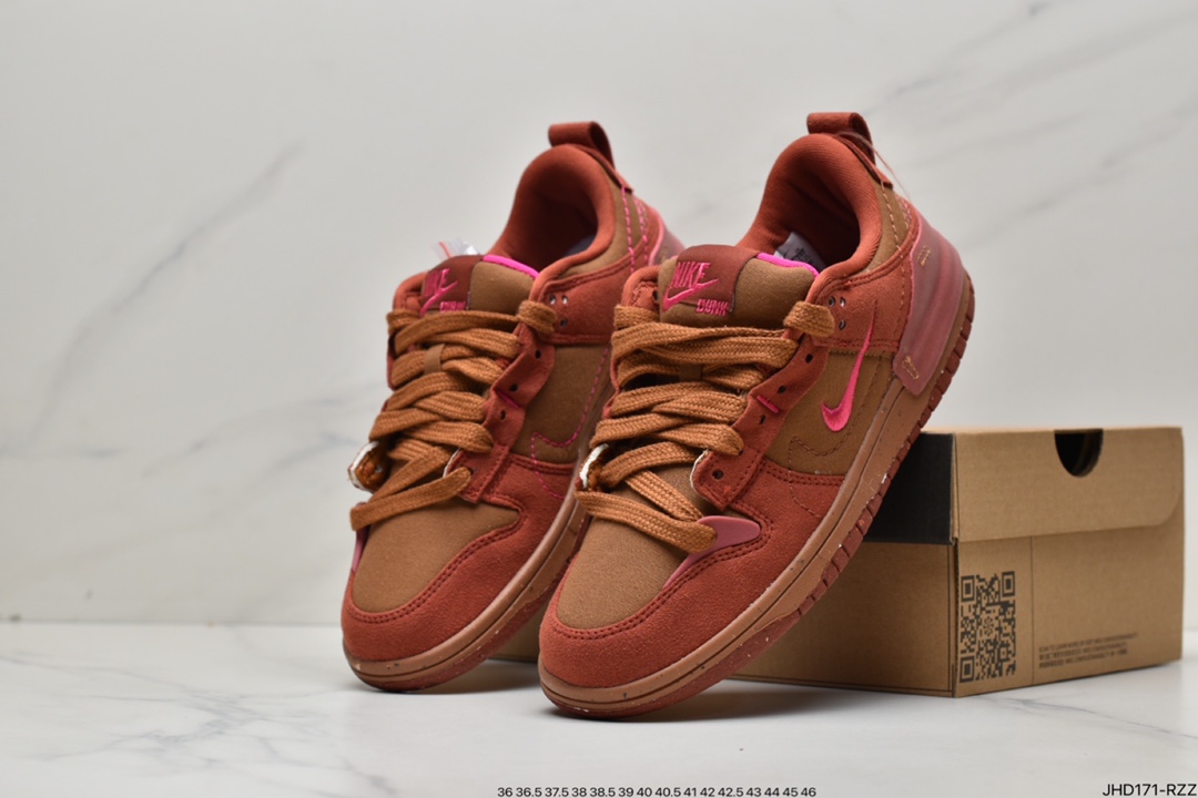 190 Nike Wmns Dunk Low Disrupt 2”Desert Bronze”轻量扣篮破坏二代DH4402-200