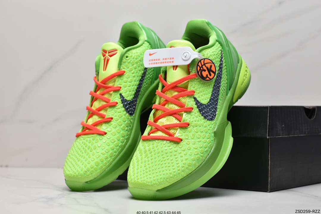 320 纯原版本NK Kobe VI Protro 6 曼巴男子实战篮球鞋天使配CW2190-002