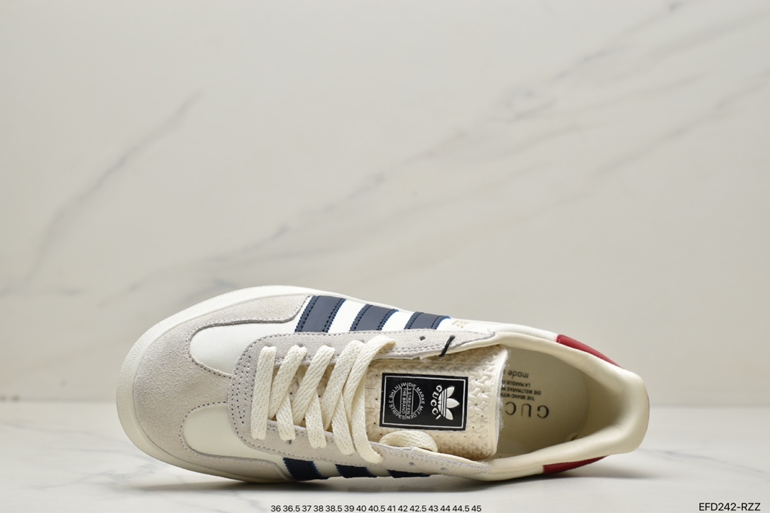 Adidas x GUCCI heavyweight joint clover logo and iconic three rods as design elements 707847 UTT109060