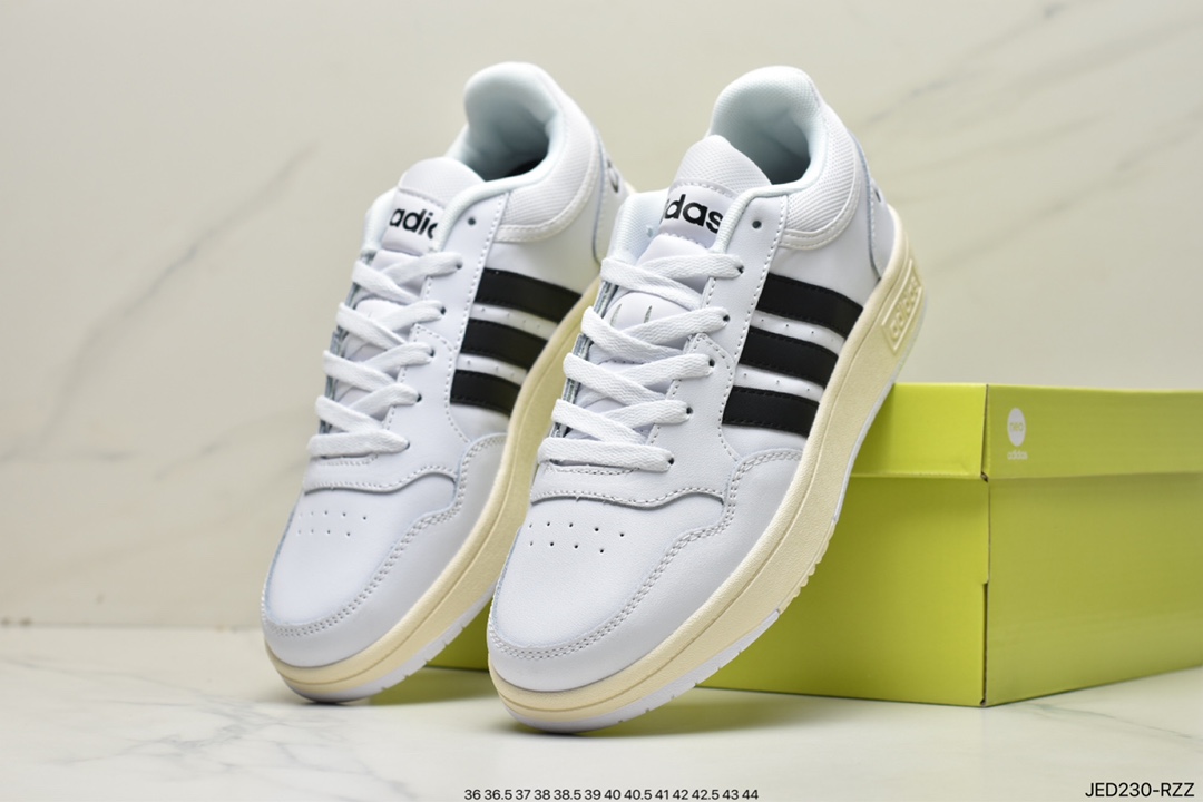 adidas official website neo HOOPS 3.0 men's low top casual basketball shoes white shoes GY4733