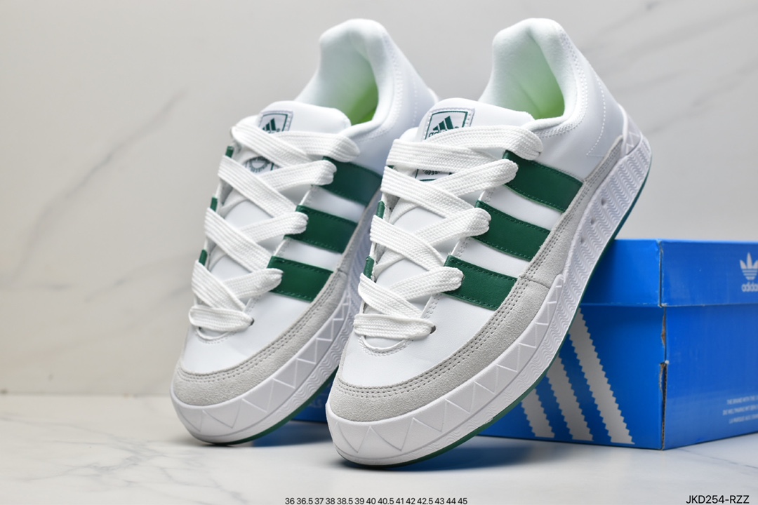 adidas Adimatic Jamal smith white and green classic retro casual sneakers DB2912