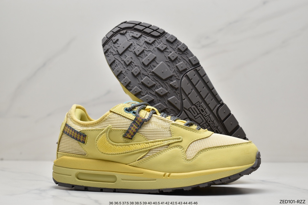 Travis Scott x Nike Air Max 1 ”Cactus Jack” Revised Low Top Retro Jogging Shoes DO9392-200