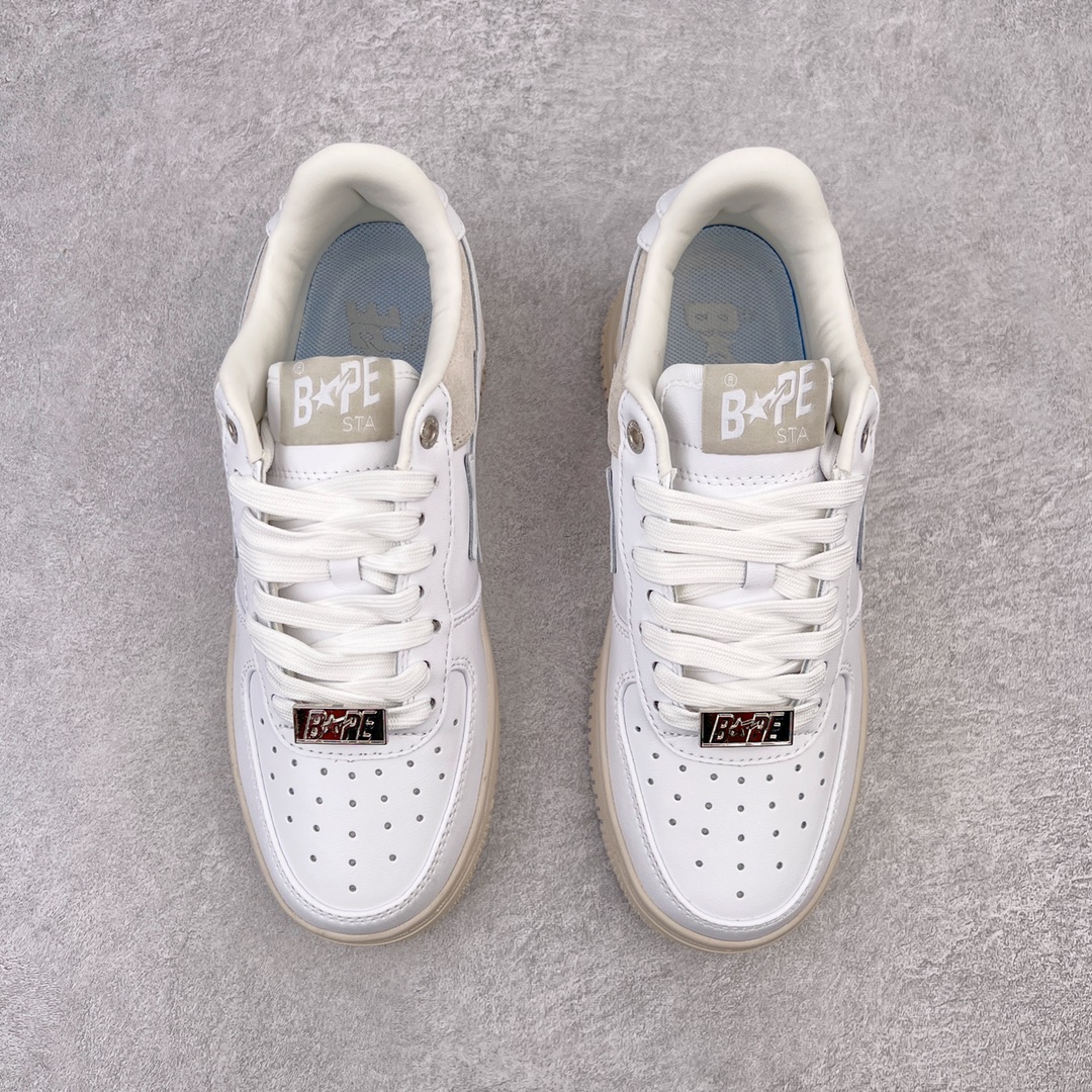 图片[2]-＃C版纯原 Bape Sta To Low 明星同款 猿人头经典漆皮低帮运动休闲板鞋 全套原纸板楦头开发 确保原汁原味 市场最完美低趴版型 一比一鞋头弧度高度鞋身弧度 外贸平台指定订单 匠心打造 开发时长超过半年 独家私模磨具冲刀加持 原厂特供皮料光泽色卡零偏差 内里均采用市场最好的超软原厂填充棉 原数据进口机台高频印压LOGO 最高QC检验标准 控制溢胶瑕疵 深浅定位均保持zp一致 中底嵌入Ortholite缓震材质 全套原包装 包含猿人logo 定制防尘袋 尺码：36 36.5 37 38 38.5 40 40.5 41 42 42.5 43 44 44.5 45 46-选品中心