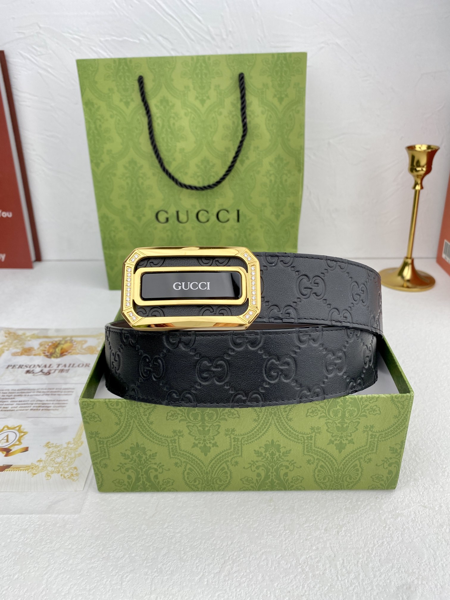 配全套包装礼盒Gucci进口原版头层