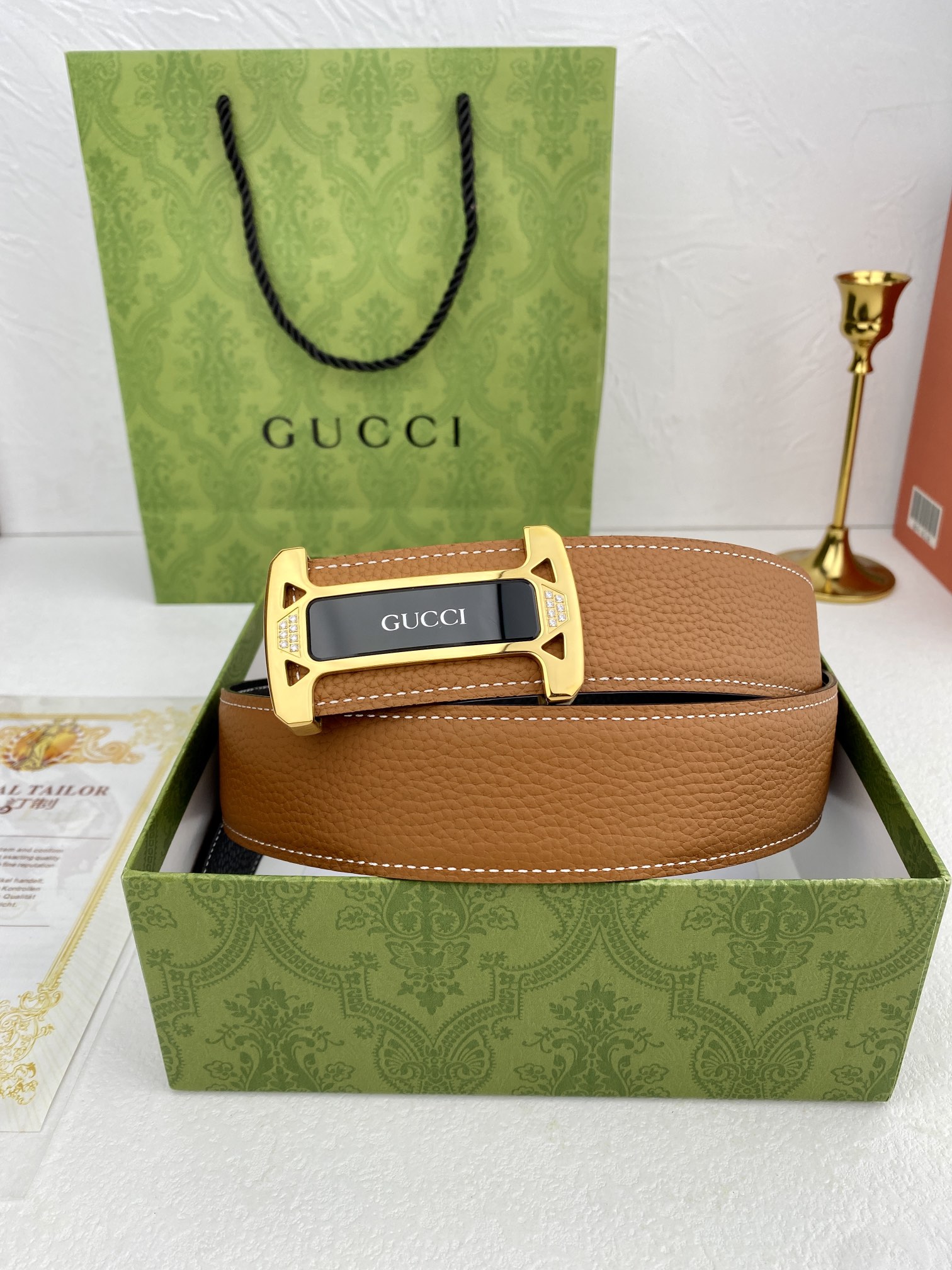 Gucci进口原版料宽3.8CM官网