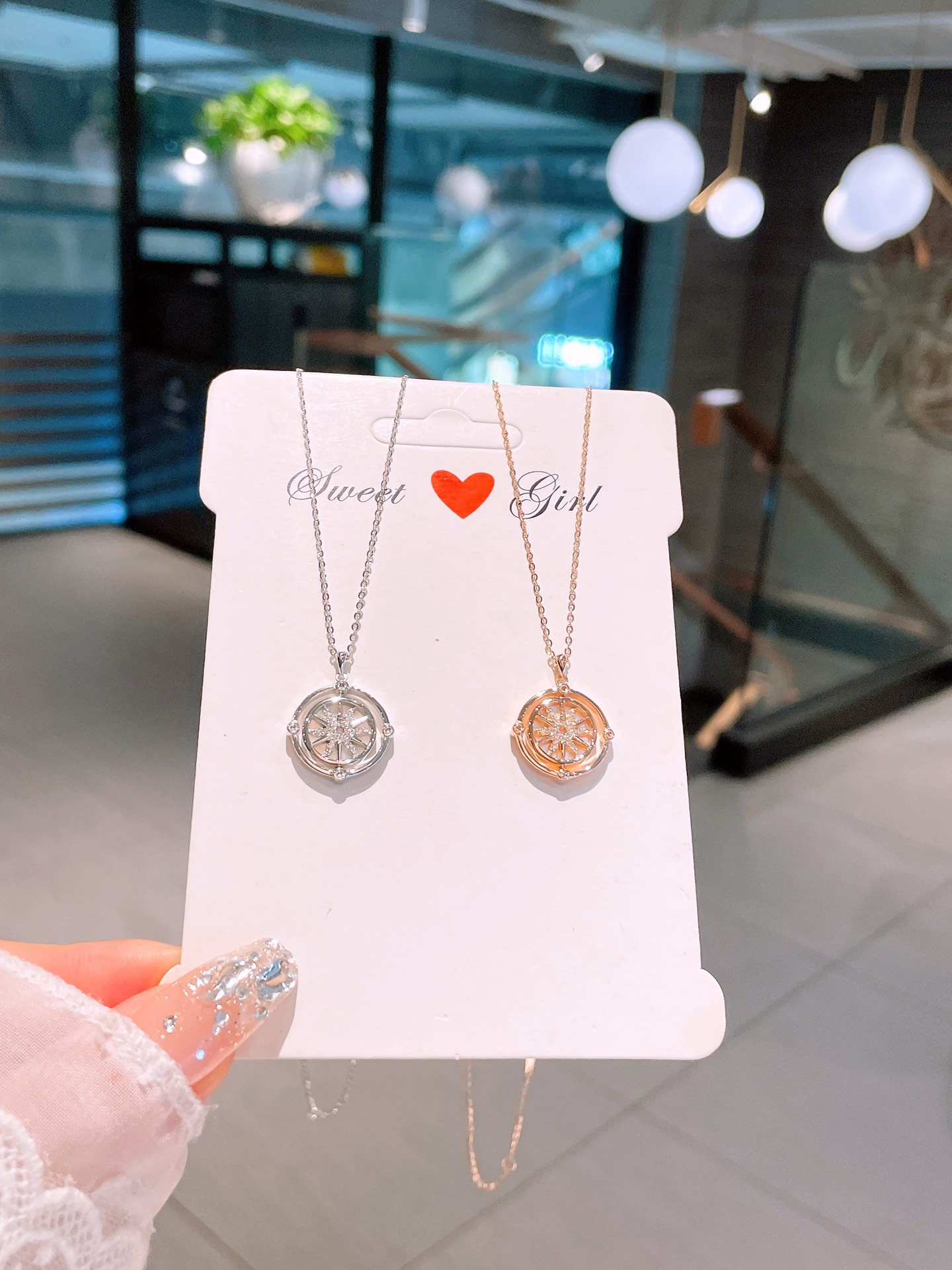 High Polish Silver Necklace Forest Self-love Silver