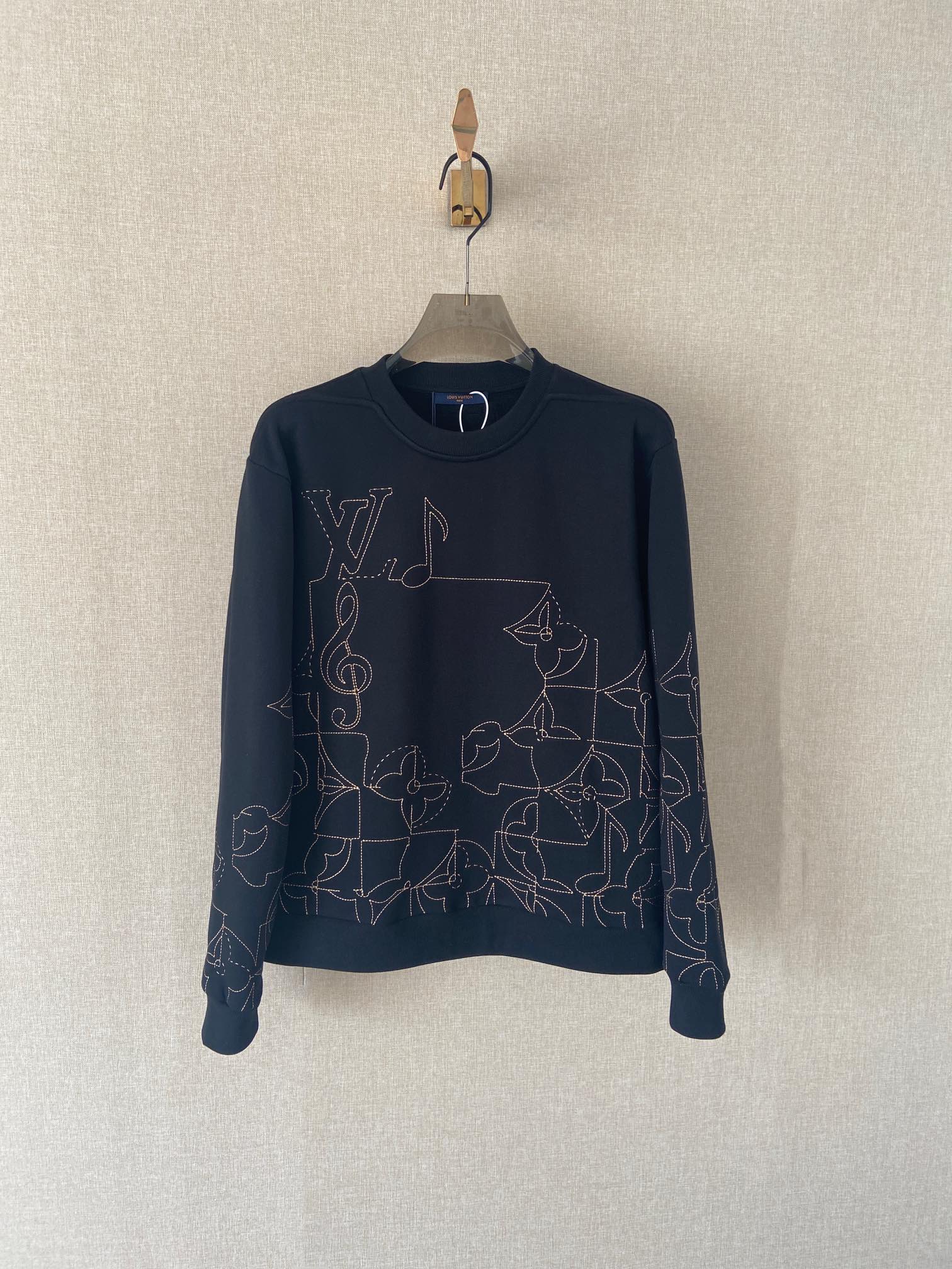 Louis Vuitton Clothing Sweatshirts Online From China Designer
 Embroidery Unisex
