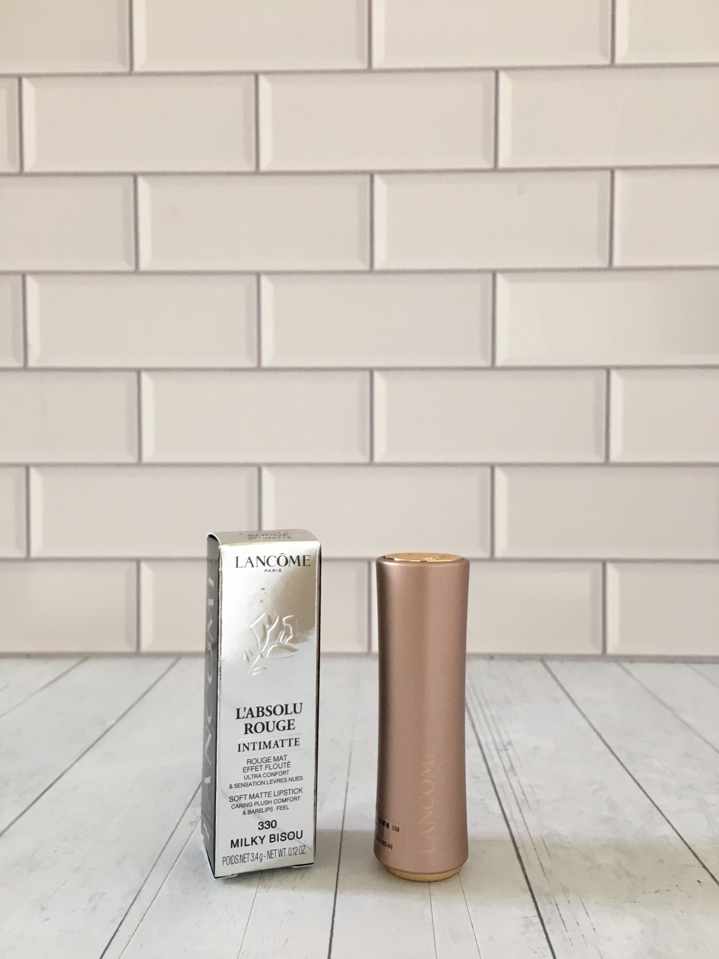 Lancome L'Absolu Rouge Intimatte Lipstick - 330 Milky Bisou, Pink Gold 1 i1663826812 7008 0