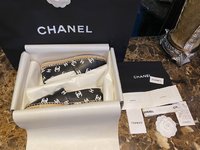 Chanel Shoes Espadrilles Printing Lambskin Sheepskin